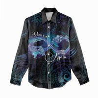 Polynesian Personalized Memorial Women Casual Shirt Oceanic Infinity Symbol - Until We Meet Again - Polynesian Pride
