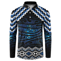 New Zealand Matariki Button Sweatshirt Galaxy Styled Taniko