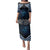 New Zealand Matariki Family Matching Puletasi and Hawaiian Shirt Galaxy Styled Taniko