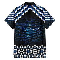 New Zealand Matariki Family Matching Short Sleeve Bodycon Dress and Hawaiian Shirt Galaxy Styled Taniko