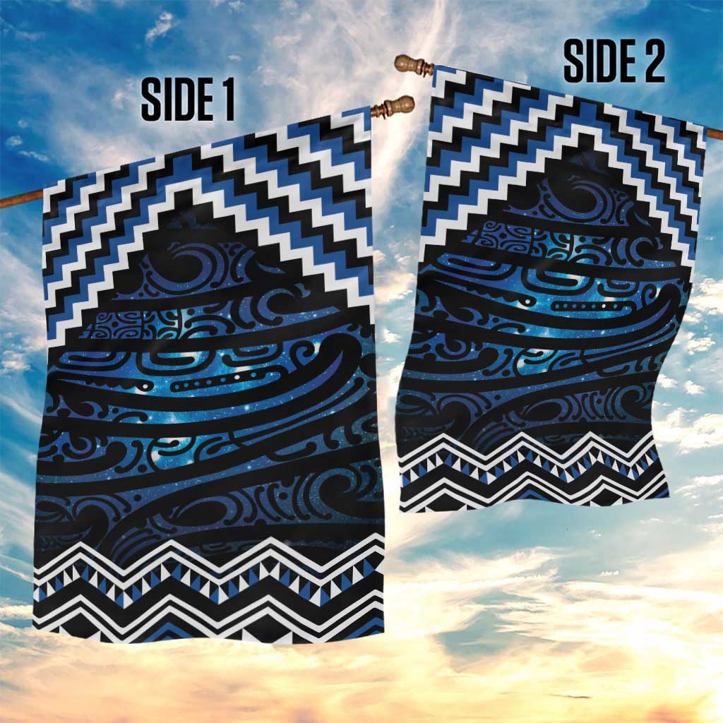 New Zealand Matariki Garden Flag Galaxy Styled Taniko