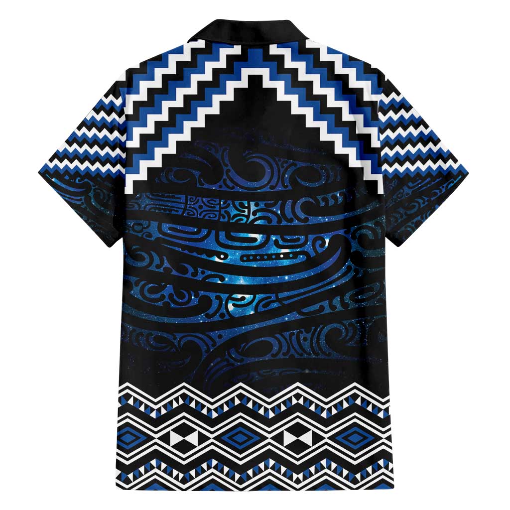 New Zealand Matariki Hawaiian Shirt Galaxy Styled Taniko