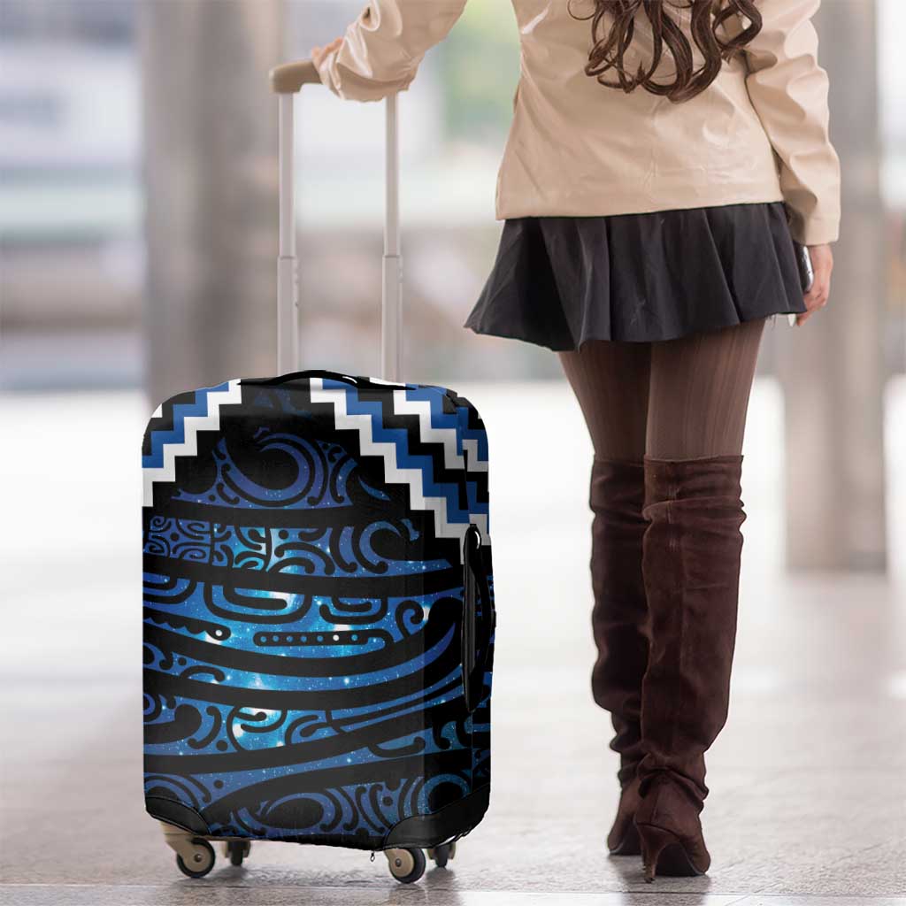 New Zealand Matariki Luggage Cover Galaxy Styled Taniko