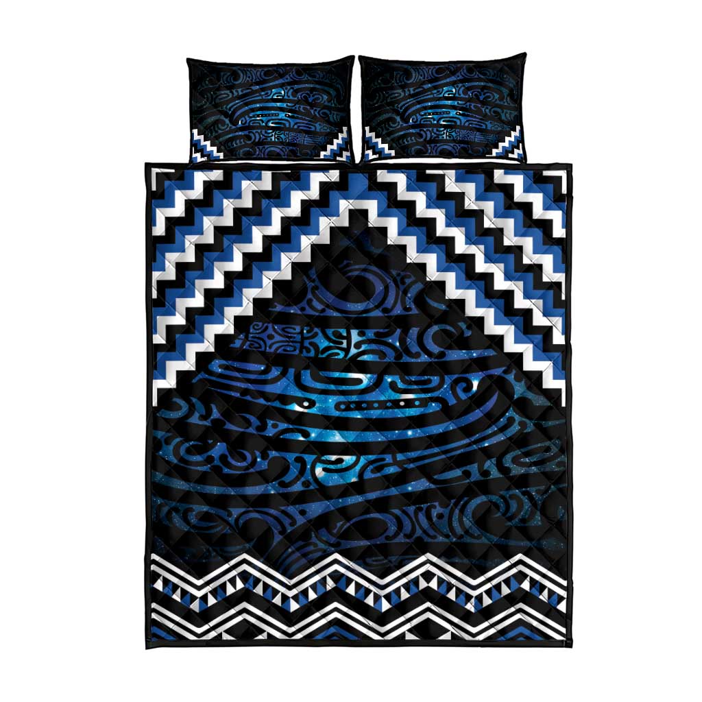 New Zealand Matariki Quilt Bed Set Galaxy Styled Taniko