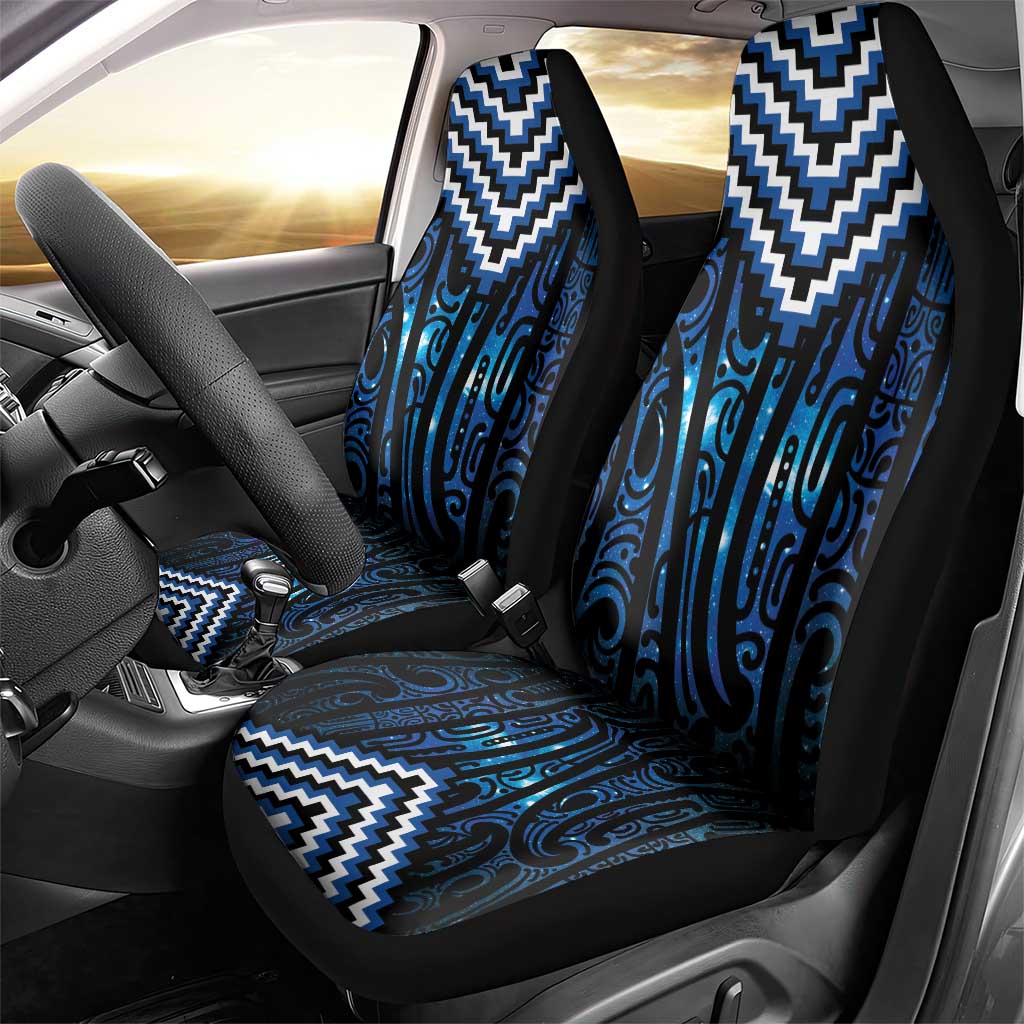 New Zealand Matariki Car Seat Cover Galaxy Poutama Motifs