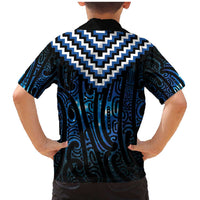 New Zealand Matariki Family Matching Mermaid Dress and Hawaiian Shirt Galaxy Poutama Motifs