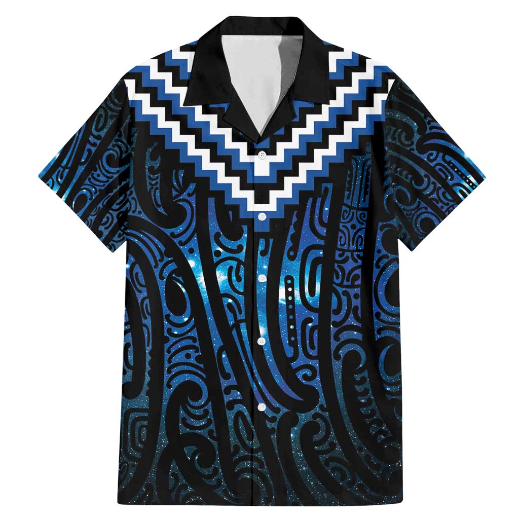 New Zealand Matariki Family Matching Mermaid Dress and Hawaiian Shirt Galaxy Poutama Motifs