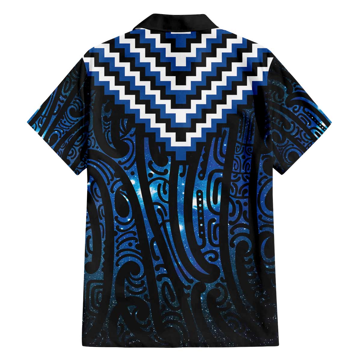 New Zealand Matariki Family Matching Off The Shoulder Long Sleeve Dress and Hawaiian Shirt Galaxy Poutama Motifs