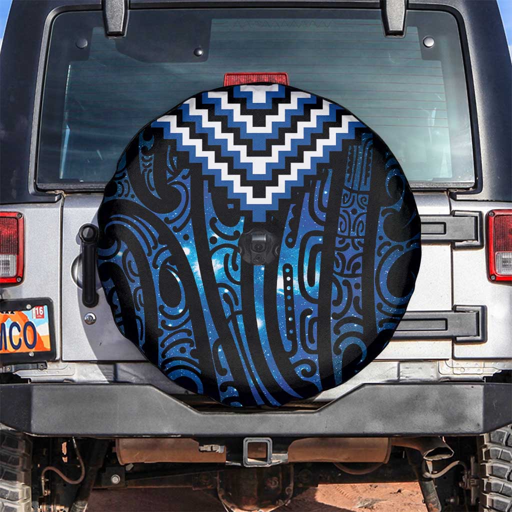 New Zealand Matariki Spare Tire Cover Galaxy Poutama Motifs