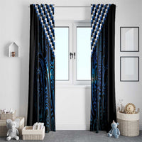 New Zealand Matariki Window Curtain Galaxy Poutama Motifs