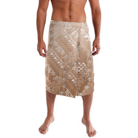 Hawaii Beige Kapa Lavalava Vintage 'Ohe Kāpala Motifs Mix Plumeria Leis LT7 Beige - Polynesian Pride