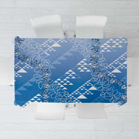 Hawaii Royal Blue Kapa Tablecloth Vintage 'Ohe Kāpala Motifs Mix Plumeria Leis LT7 Royal Blue - Polynesian Pride
