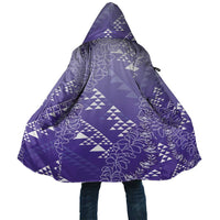 Hawaii Lavender Kapa Cloak Vintage 'Ohe Kāpala Motifs Mix Plumeria Leis LT7 Unisex Lavender - Polynesian Pride