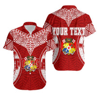 Personalised Tonga Independence Day Hawaiian Shirt Kupesi Pattern Mix Style LT7 Red - Polynesian Pride