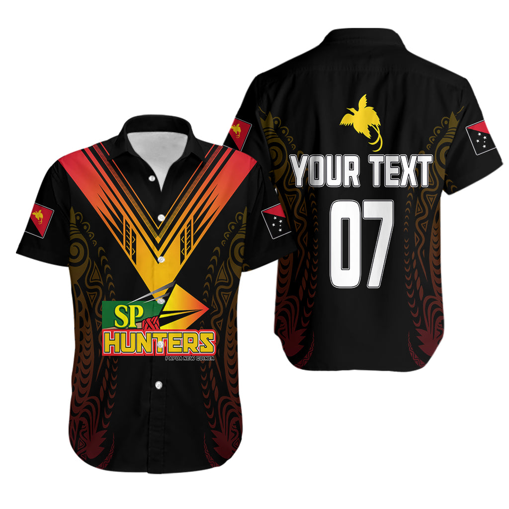 Personalised PNG Hunters Rugby Hawaiian Shirt Motuan Style LT7 - Polynesian Pride