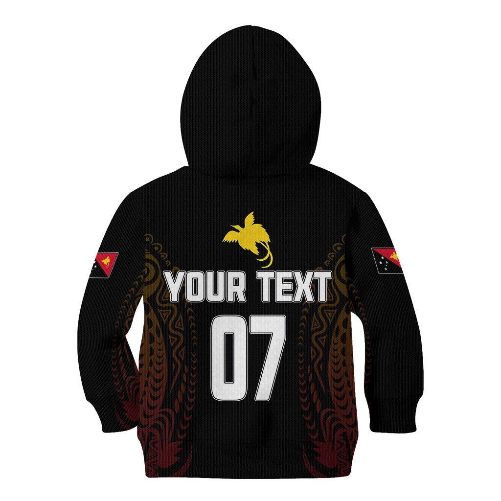 Personalised PNG Hunters Rugby Kid Hoodie Motuan Style LT7 - Polynesian Pride