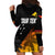 Personalised PNG Hunters Rugby Hoodie Dress Palm Trees Simple LT7 - Polynesian Pride