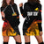 Personalised PNG Hunters Rugby Hoodie Dress Palm Trees Simple LT7 - Polynesian Pride