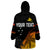 Personalised PNG Hunters Rugby Wearable Blanket Hoodie Palm Trees Simple LT7 - Polynesian Pride