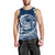 Polynesian Plumeria Men Tank Top Ride The Waves - Navy Blue LT7 - Polynesian Pride