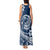 Polynesian Plumeria Tank Maxi Dress Ride The Waves - Navy Blue LT7 - Polynesian Pride