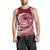 Polynesian Plumeria Men Tank Top Ride The Waves - Burgundy LT7 - Polynesian Pride