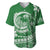 Polynesian Plumeria Baseball Jersey Ride The Waves - Green LT7 Green - Polynesian Pride