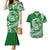 Polynesian Plumeria Couples Matching Mermaid Dress And Hawaiian Shirt Ride The Waves - Green LT7 Green - Polynesian Pride