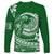 Polynesian Plumeria Long Sleeve Shirt Ride The Waves - Green LT7 - Polynesian Pride