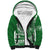 Polynesian Plumeria Sherpa Hoodie Ride The Waves - Green LT7 Unisex Green - Polynesian Pride