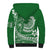 Polynesian Plumeria Sherpa Hoodie Ride The Waves - Green LT7 - Polynesian Pride