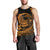 Polynesian Plumeria Men Tank Top Ride The Waves - Orange LT7 - Polynesian Pride