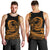 Polynesian Plumeria Men Tank Top Ride The Waves - Orange LT7 - Polynesian Pride