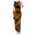 Polynesian Plumeria Tank Maxi Dress Ride The Waves - Orange LT7 Women Orange - Polynesian Pride