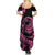 Polynesian Plumeria Summer Maxi Dress Ride The Waves - Pink LT7 - Polynesian Pride