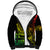 Polynesian Plumeria Sherpa Hoodie Ride The Waves - Reggae LT7 Unisex Reggae - Polynesian Pride