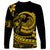 Polynesian Plumeria Long Sleeve Shirt Ride The Waves - Yellow LT7 - Polynesian Pride