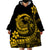 Polynesian Plumeria Wearable Blanket Hoodie Ride The Waves - Yellow LT7 - Polynesian Pride