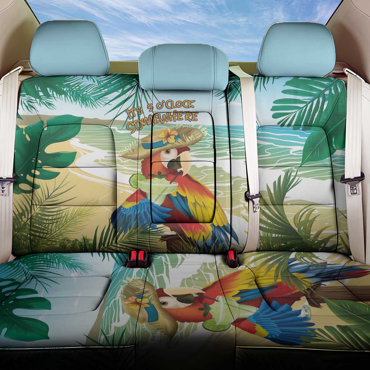 Aloha Hawaii It's 5 o'clock Somewhere Back Car Seat Cover - Polynesian Pride