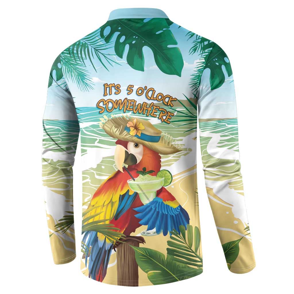 Aloha Hawaii It's 5 o'clock Somewhere Button Sweatshirt LT7 - Polynesian Pride