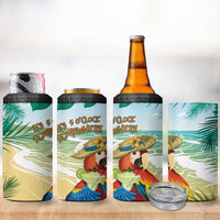 Aloha Hawaii It's 5 o'clock Somewhere 4 in 1 Can Cooler Tumbler - Polynesian Pride
