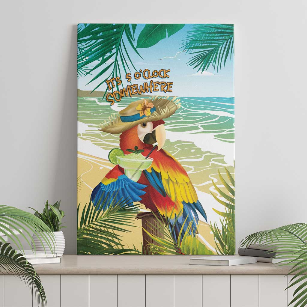 Aloha Hawaii It's 5 o'clock Somewhere Canvas Wall Art LT7 - Polynesian Pride