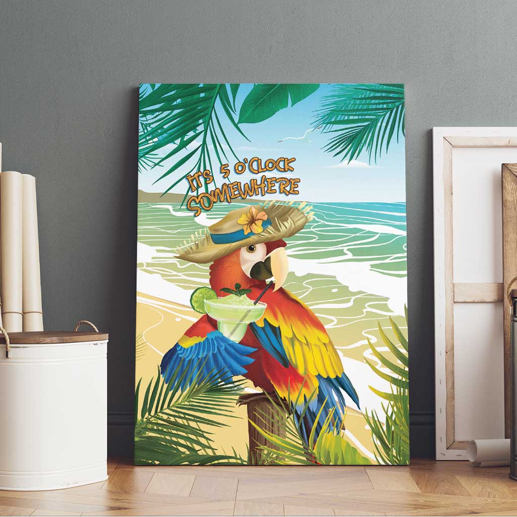 Aloha Hawaii It's 5 o'clock Somewhere Canvas Wall Art LT7 - Polynesian Pride