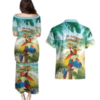 Aloha Hawaii It's 5 o'clock Somewhere Couples Matching Puletasi and Hawaiian Shirt LT7 - Polynesian Pride