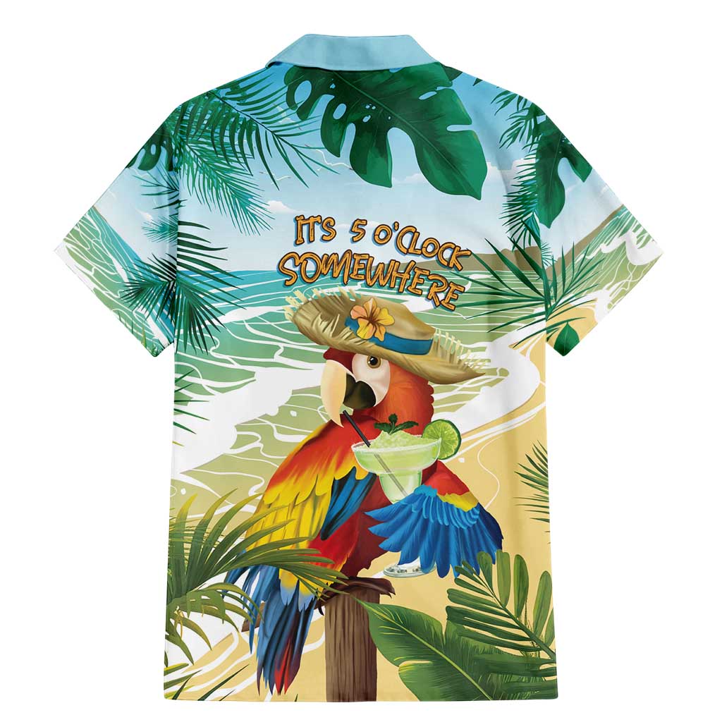 Aloha Hawaii It's 5 o'clock Somewhere Family Matching Mermaid Dress and Hawaiian Shirt LT7 - Polynesian Pride