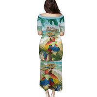 Aloha Hawaii It's 5 o'clock Somewhere Family Matching Puletasi and Hawaiian Shirt LT7 - Polynesian Pride