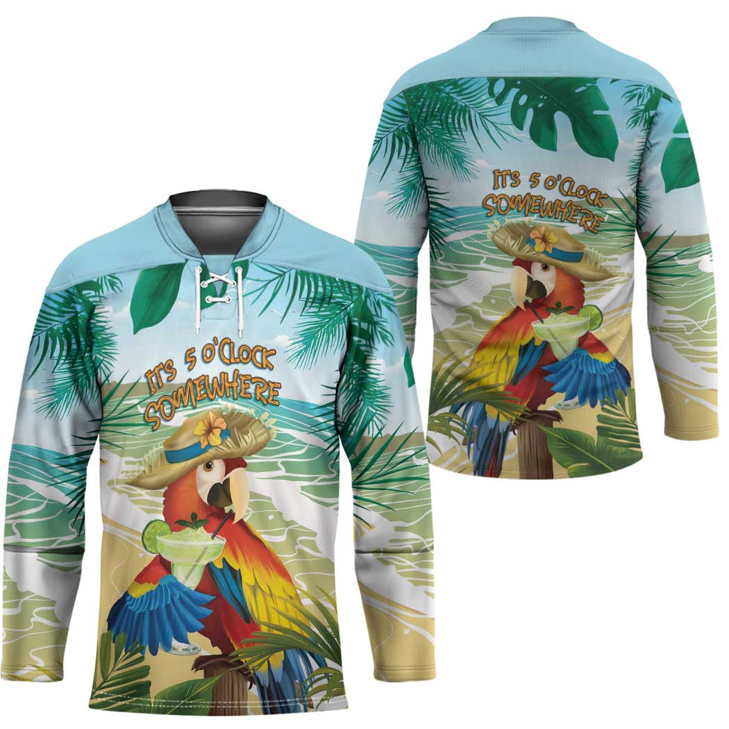 Aloha Hawaii It's 5 o'clock Somewhere Hockey Jersey - Polynesian Pride