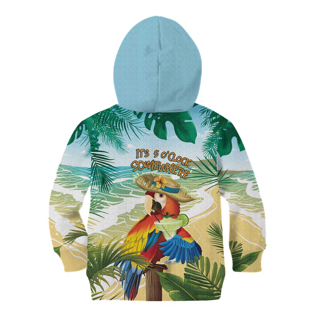 Aloha Hawaii It's 5 o'clock Somewhere Kid Hoodie - Polynesian Pride