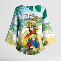 Aloha Hawaii It's 5 o'clock Somewhere Kimono Sleeve Blouse - Polynesian Pride