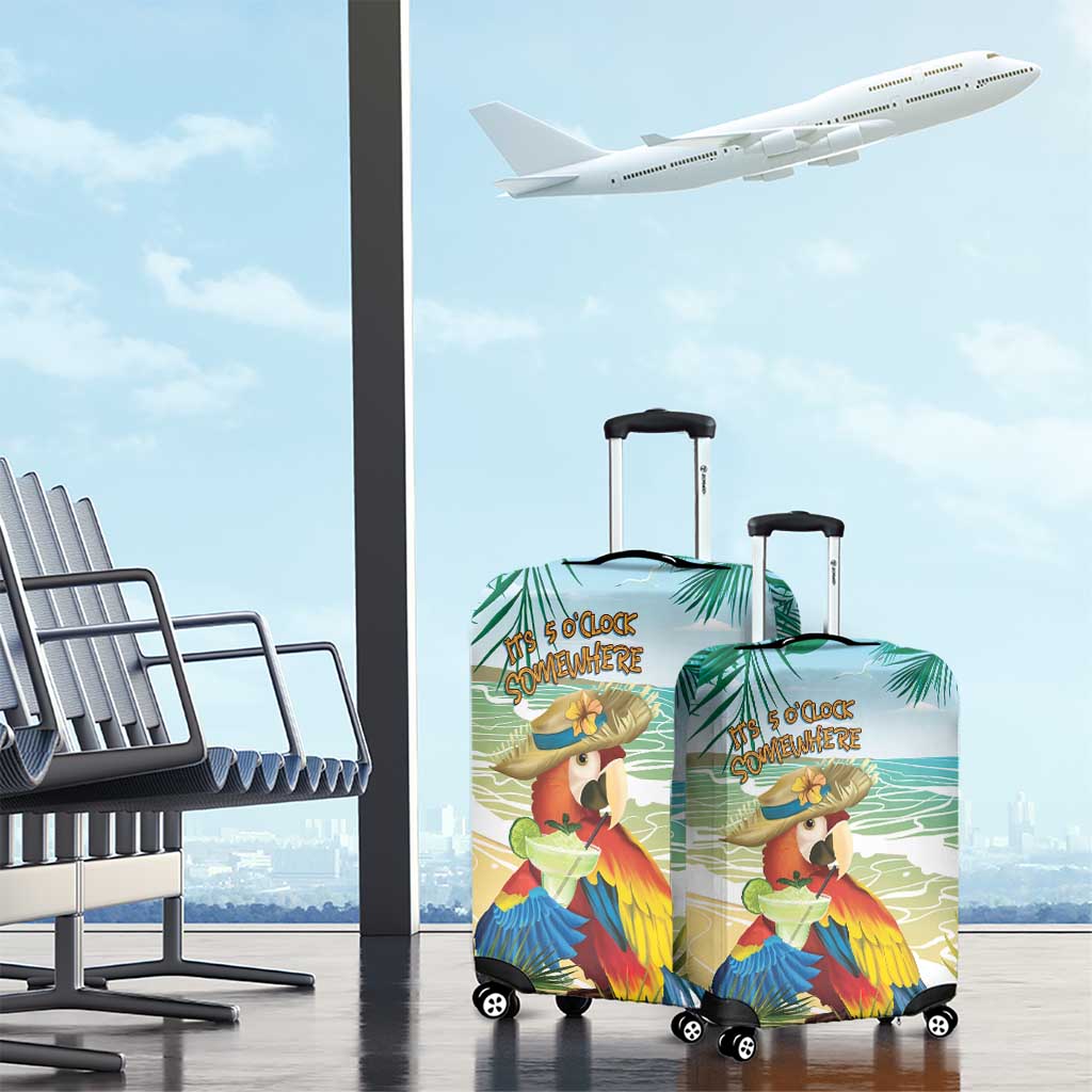 Aloha Hawaii It's 5 o'clock Somewhere Luggage Cover - Polynesian Pride